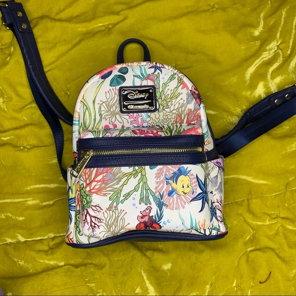 Loungefly Bags Loungefly Flounder And Sebastian Mini Backpack
